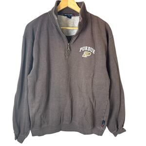 Purdue Boilermakers University 1/4 Zip Brown Men’s Medium Sweatshirt Athleisure